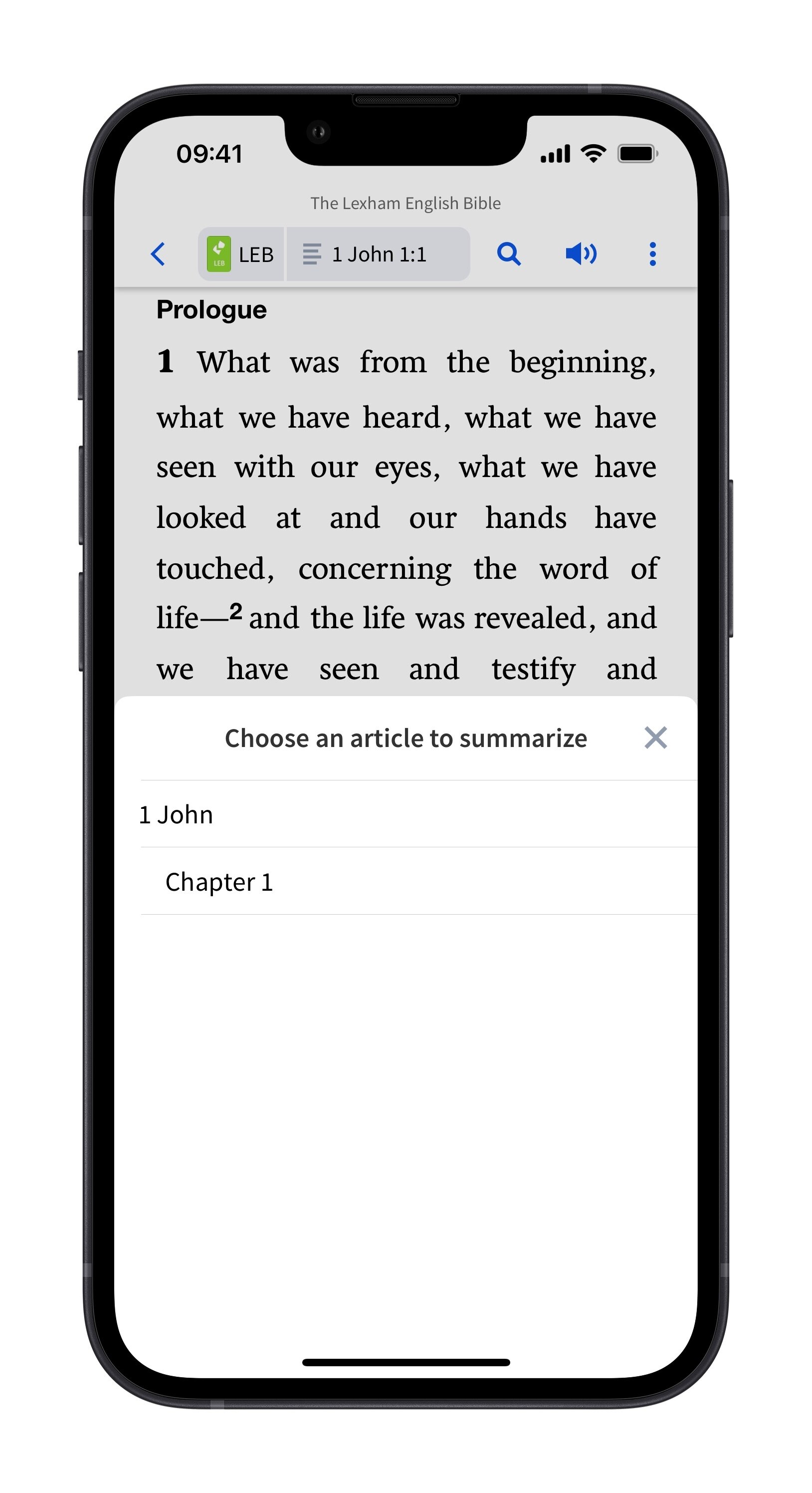 Mobile - Summarize Pane