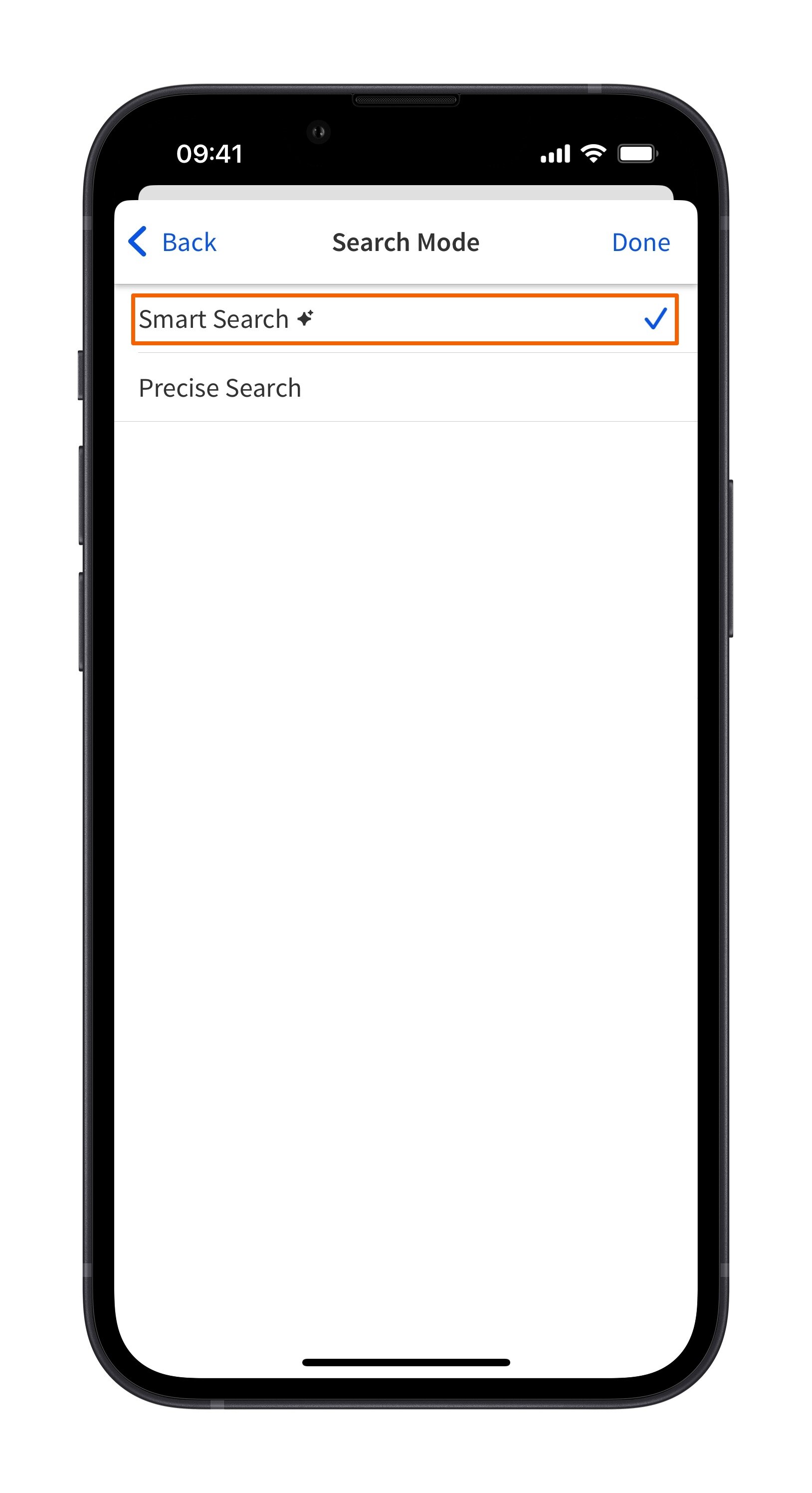 Mobile - Select Smart Search