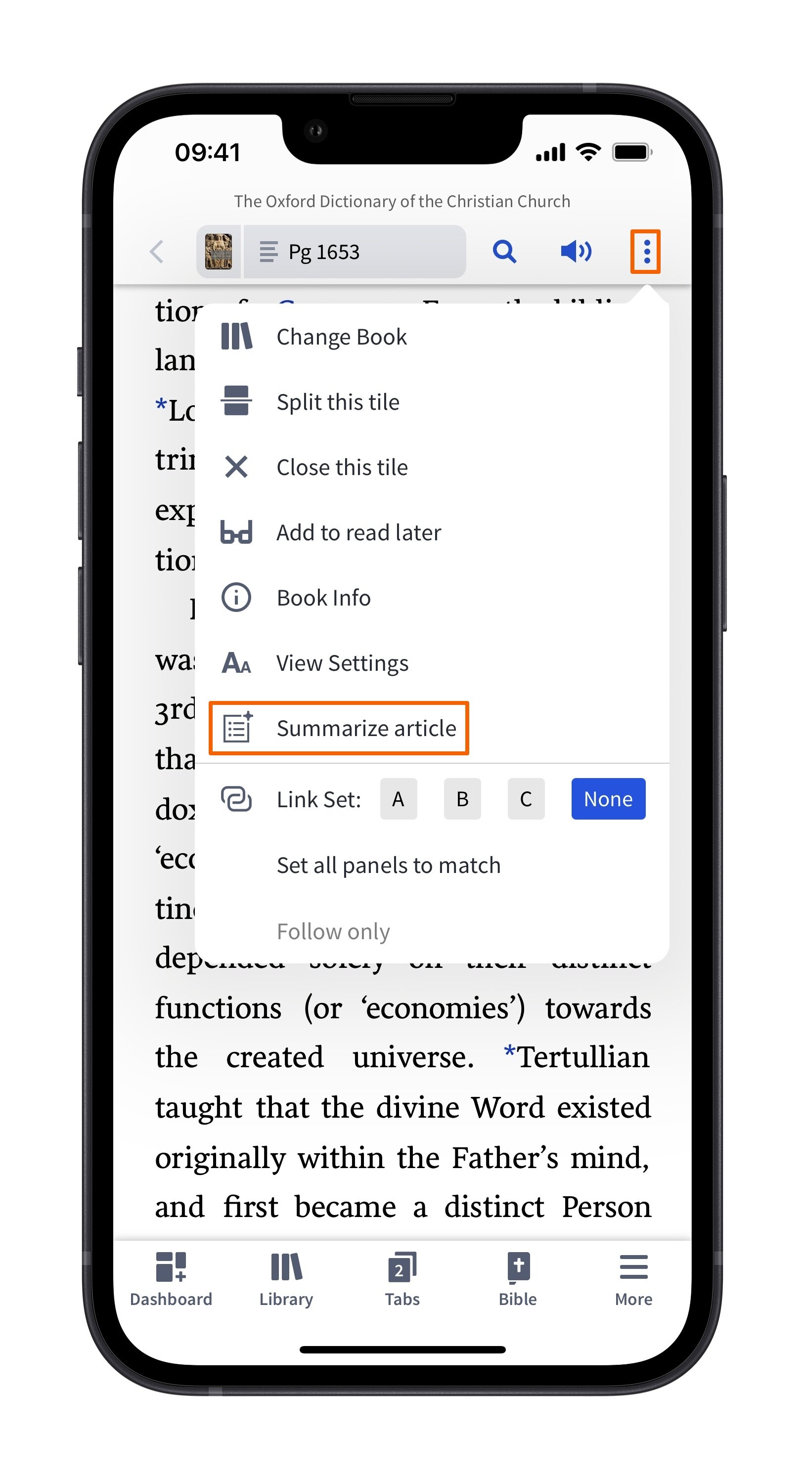 Mobile Open Panel Menu For Summarize