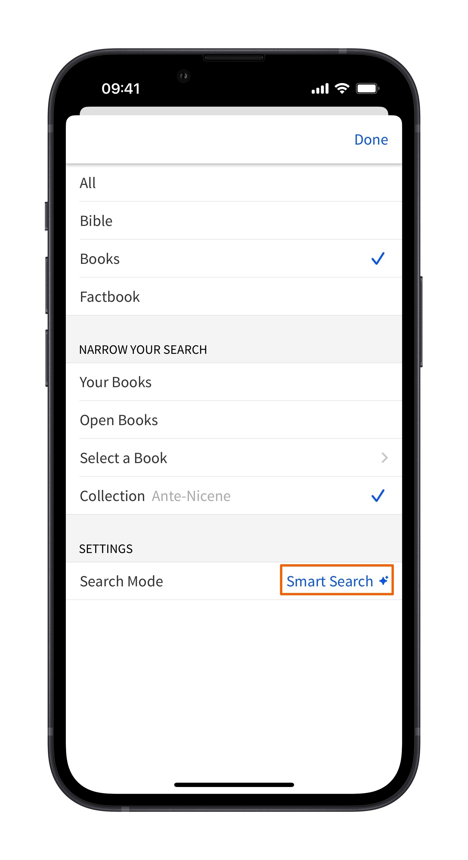 Mobile Smart Books Search