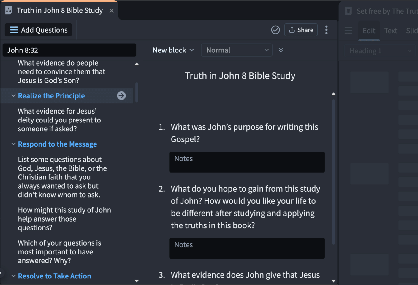 Screen Shot of Bible Study Builder