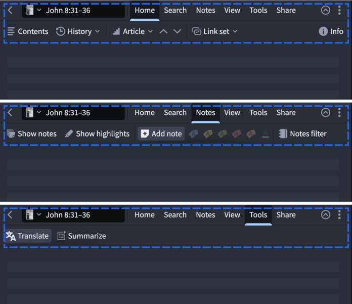 Screen Shot of Logos Insights