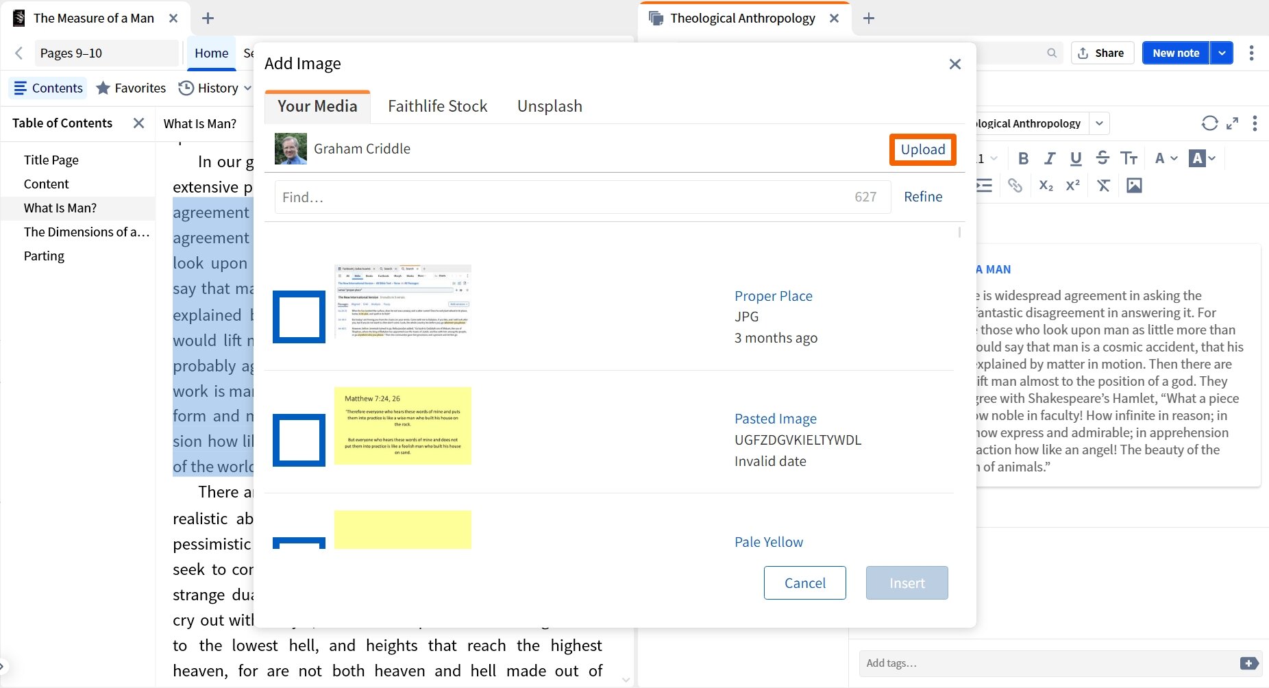 Upload Media For Note