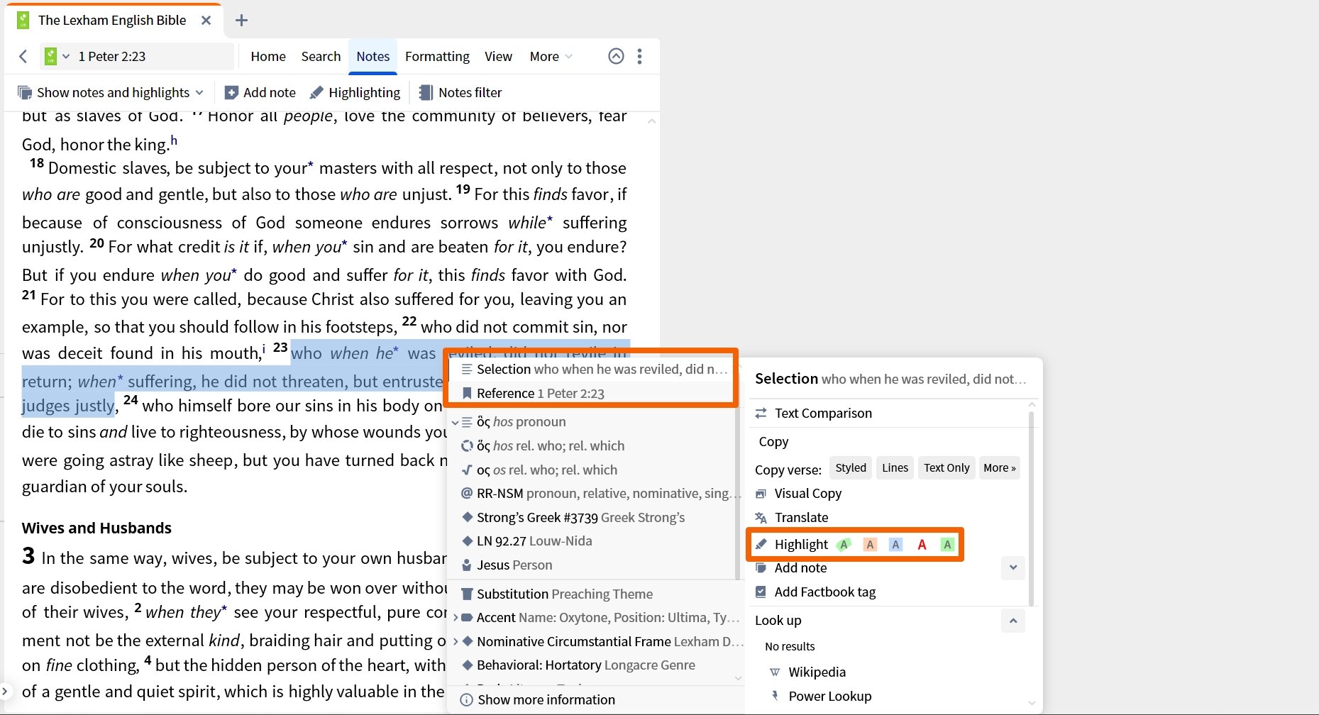 Highlight From Context Menu
