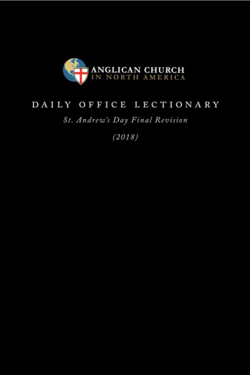 Anglican Church in North America Daily Office Lectionary: St. Andrew's Day Revision