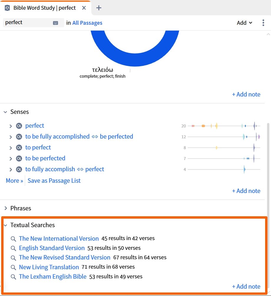BWS - Textual Searches (English)