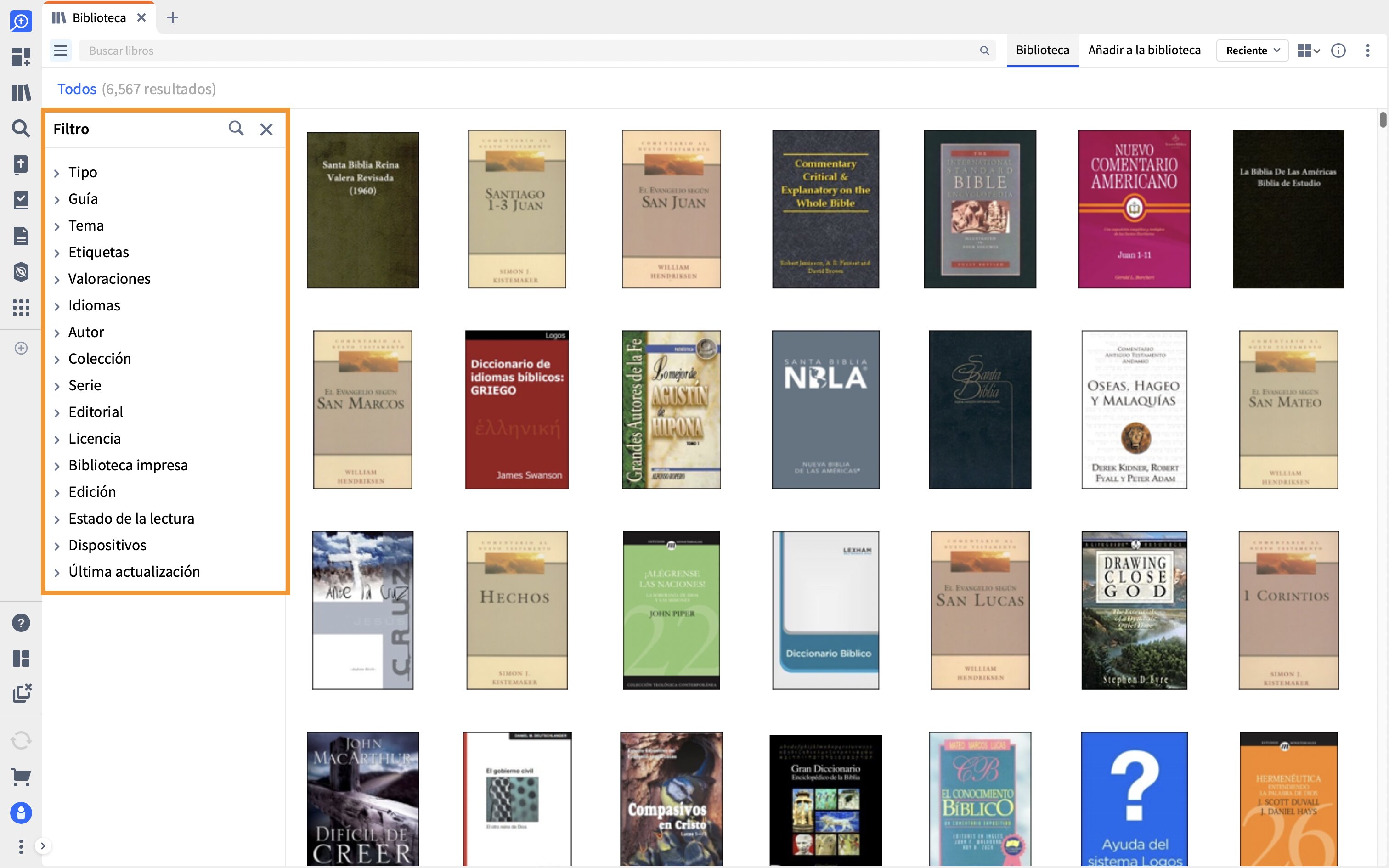 Ordenar su biblioteca