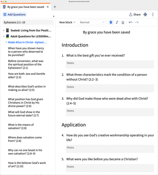 Bible Study Builder