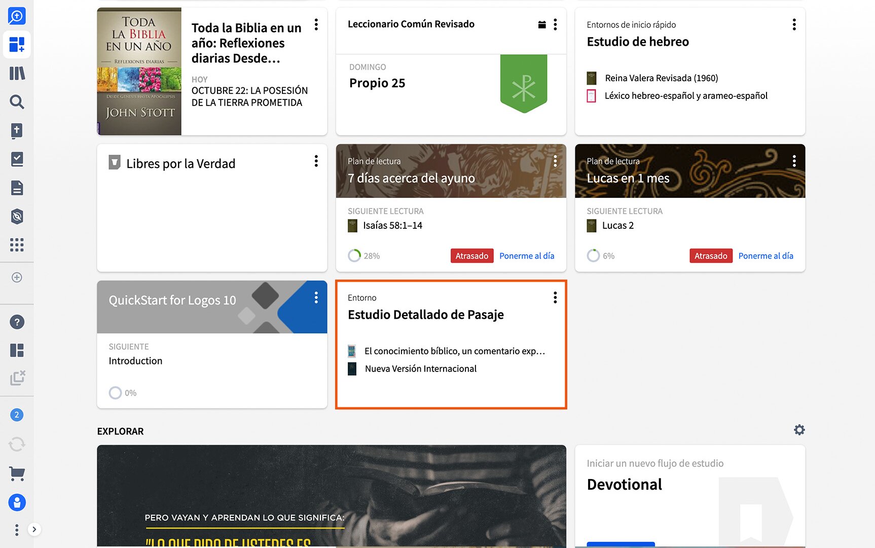 Añadir un Entorno al panel