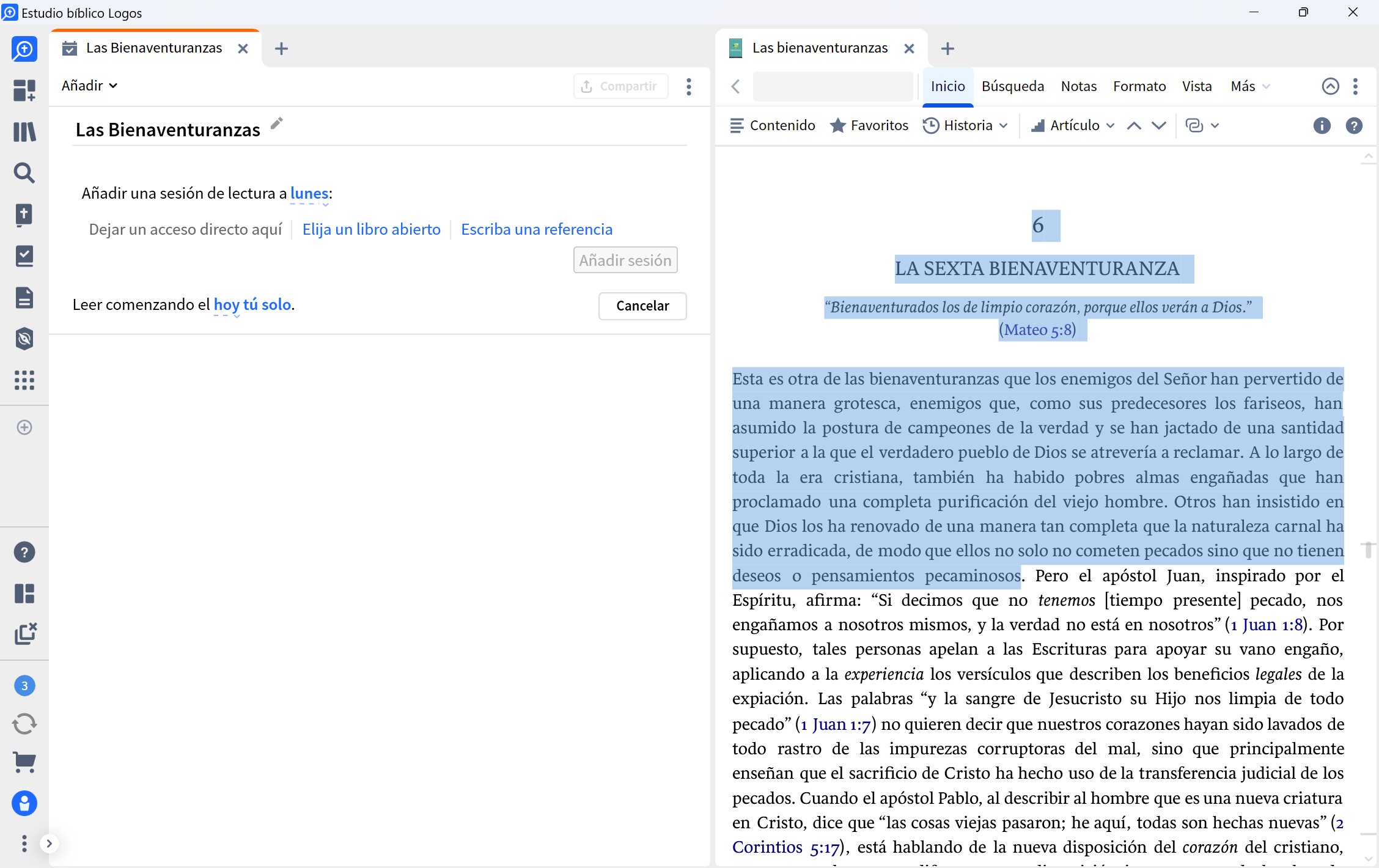 6 Plan de lectura personalizado