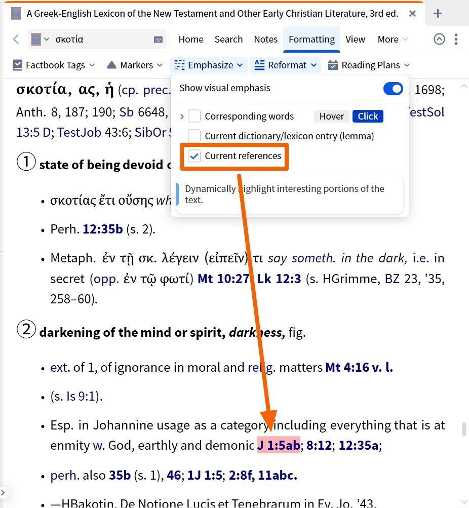 Dynamic Toolbar - Current References