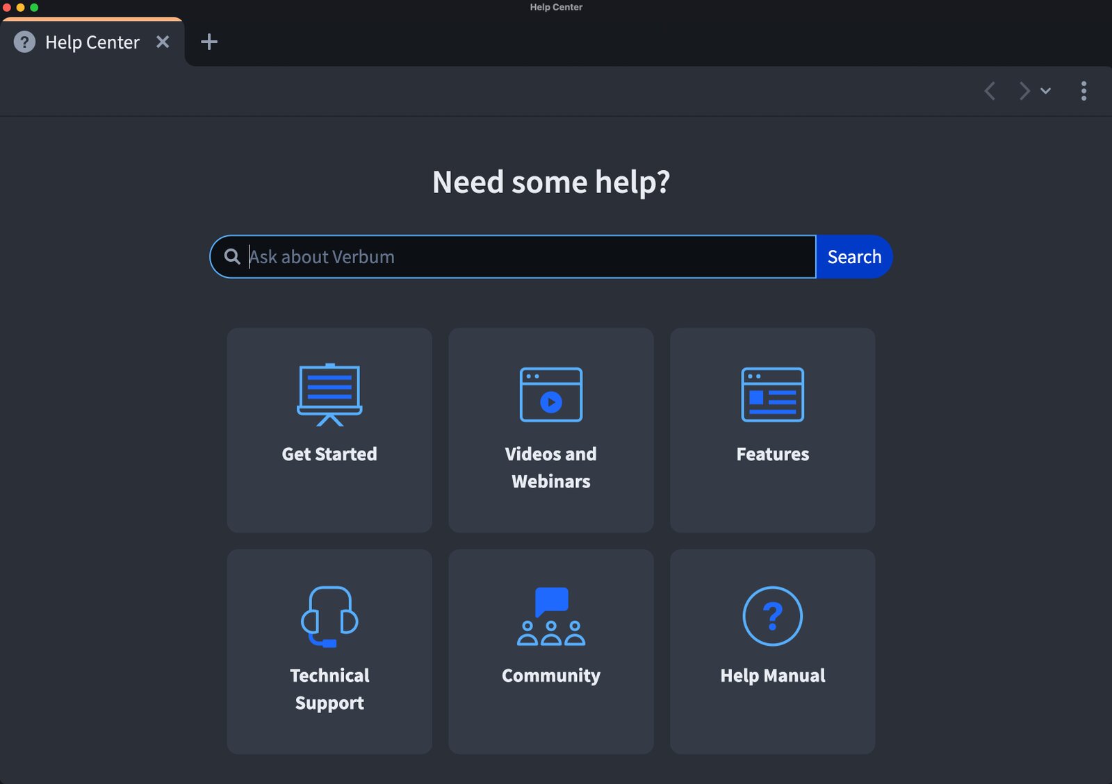 Screen Shot of Verbum Webinars