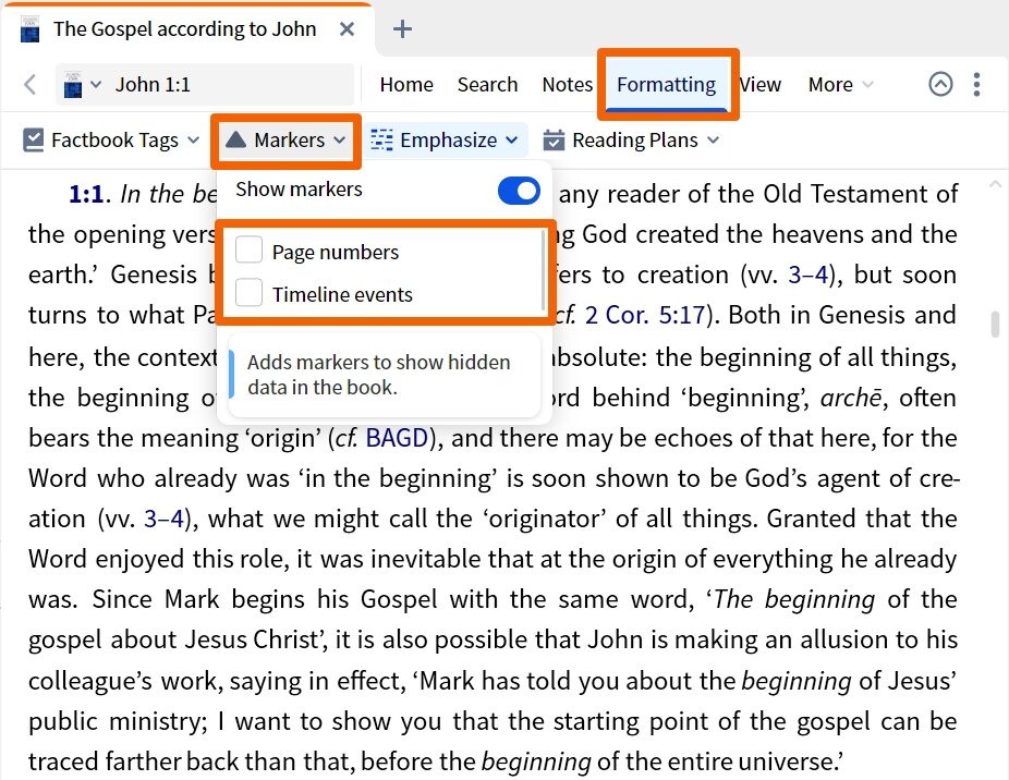 Dynamic Toolbar - Additional Markers