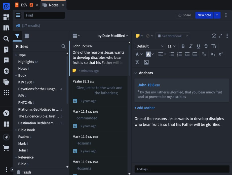 Notes Dark Mode