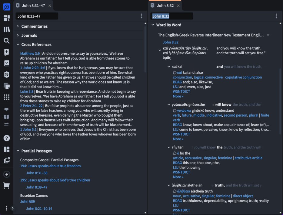 Passage Guide + Exegetical Guide Dark Mode