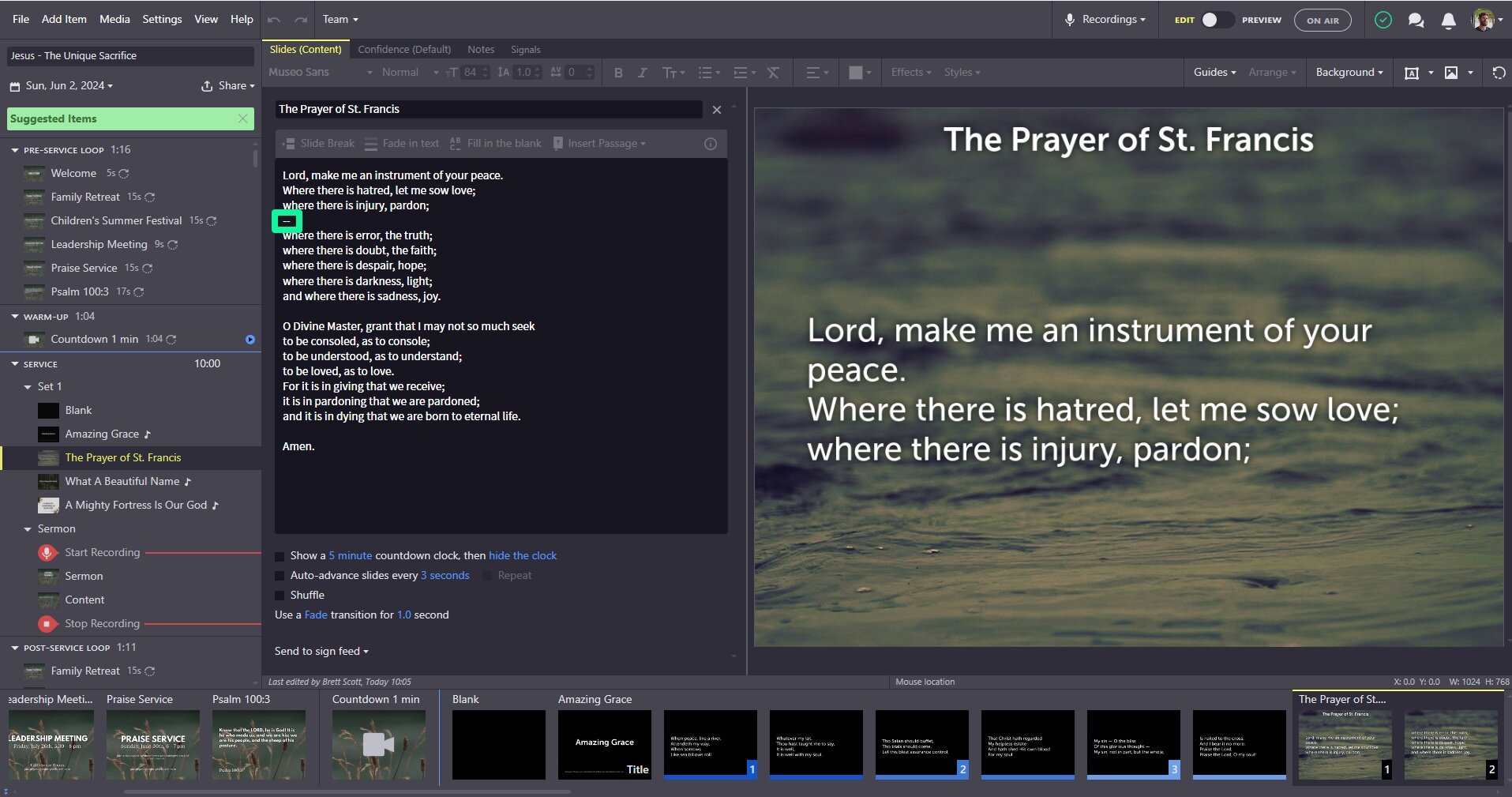 Using Hyphens For Slide Break
