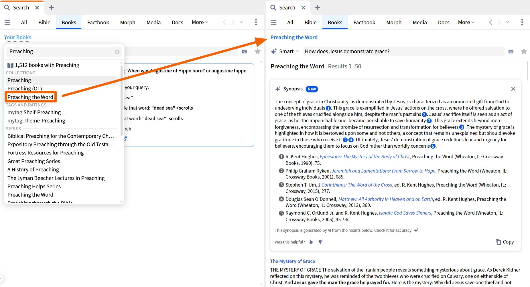 Searching In Collections
