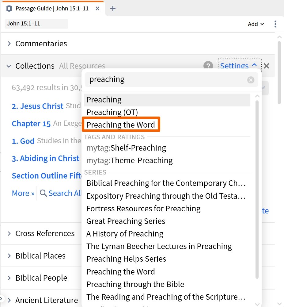 Specify Collection In Collection Section