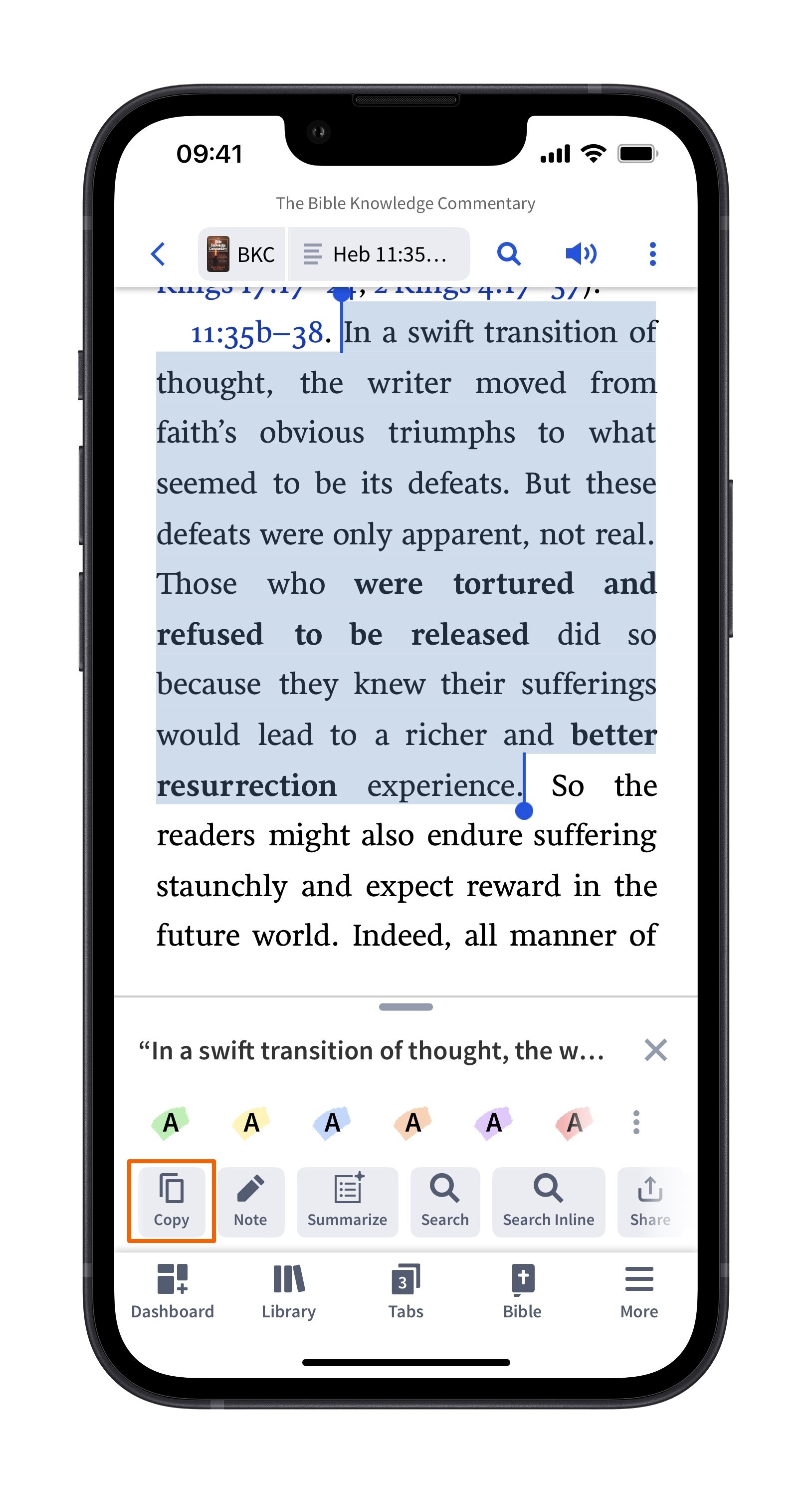 Mobile Copy Text