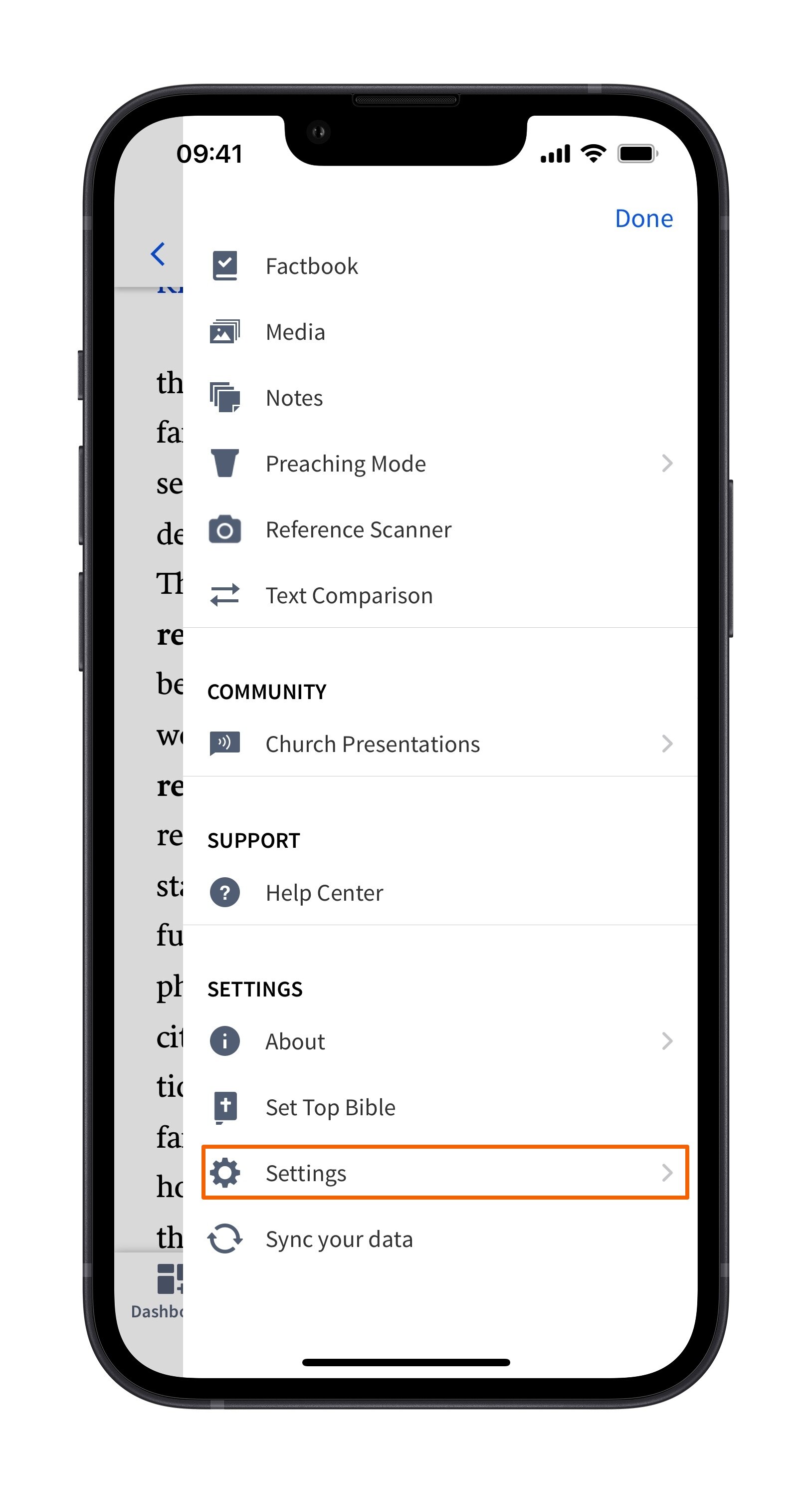 Mobile Select Settings