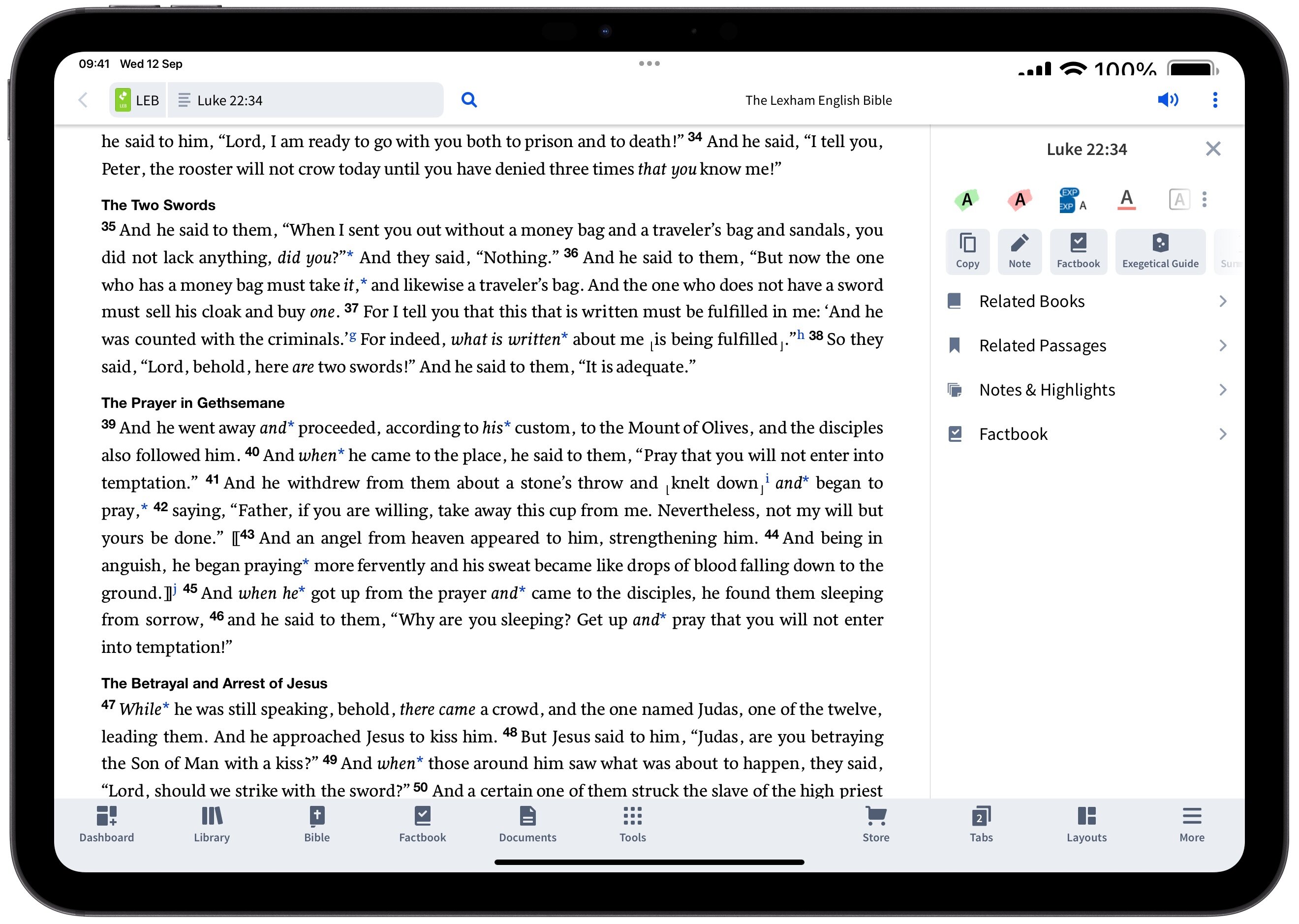 Insights Panel On Tablet