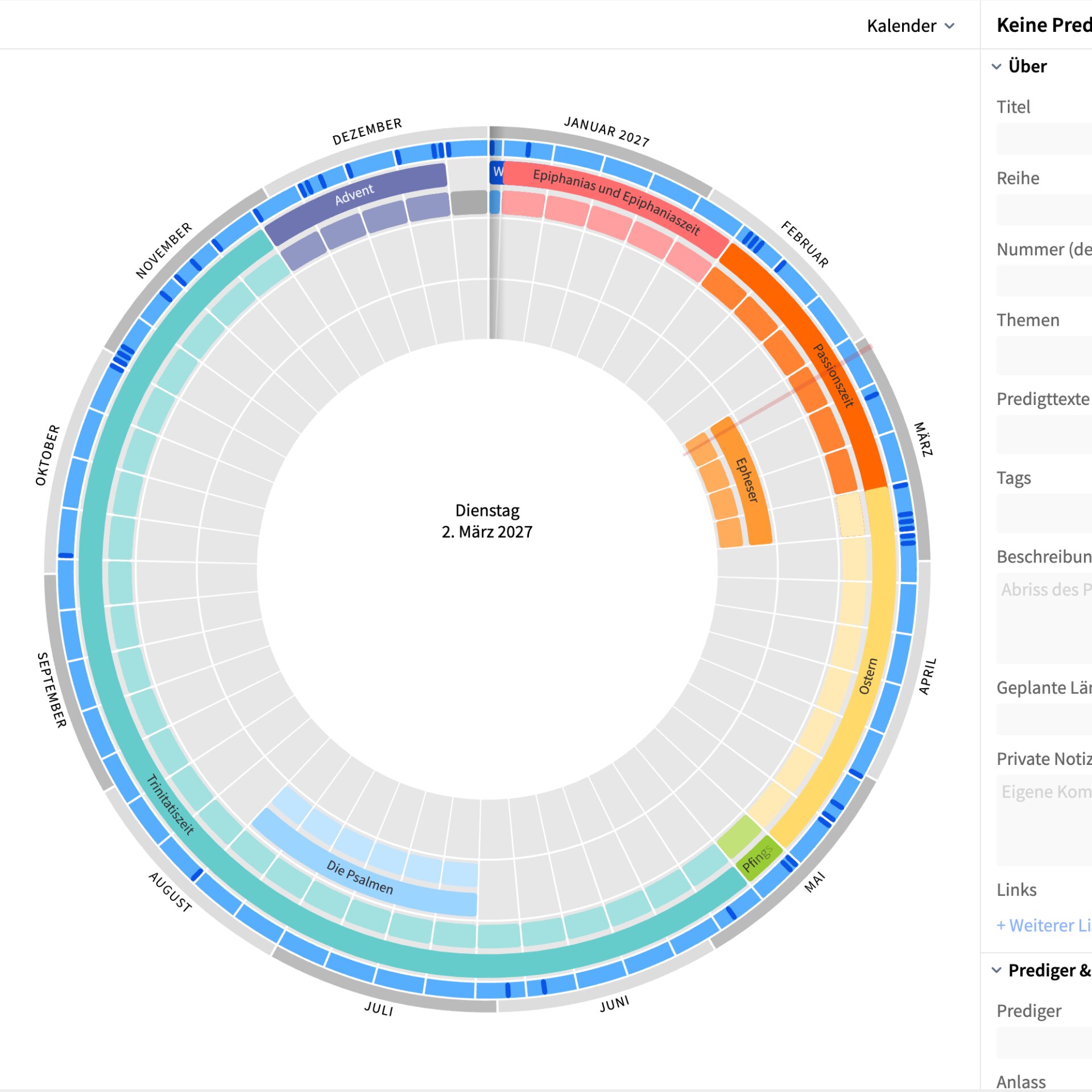 Radial Calendar