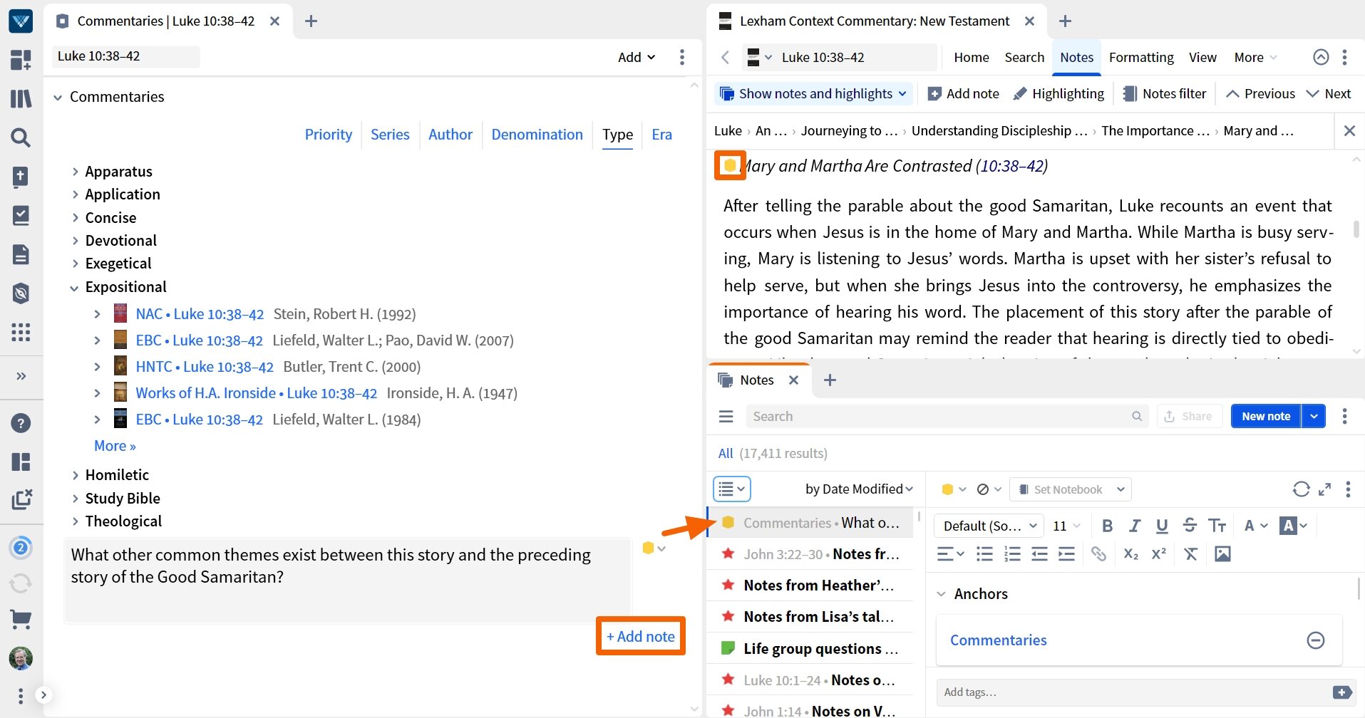 Adding Notes To Commentaries Guide
