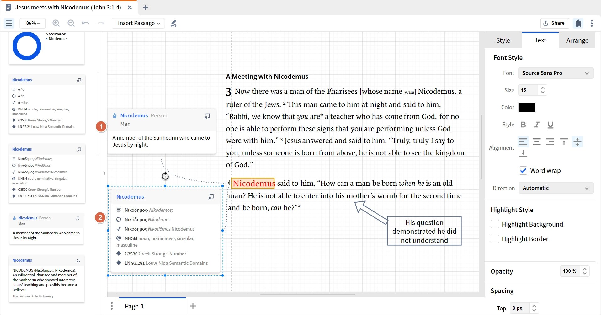 Using Info Cards On Canvas