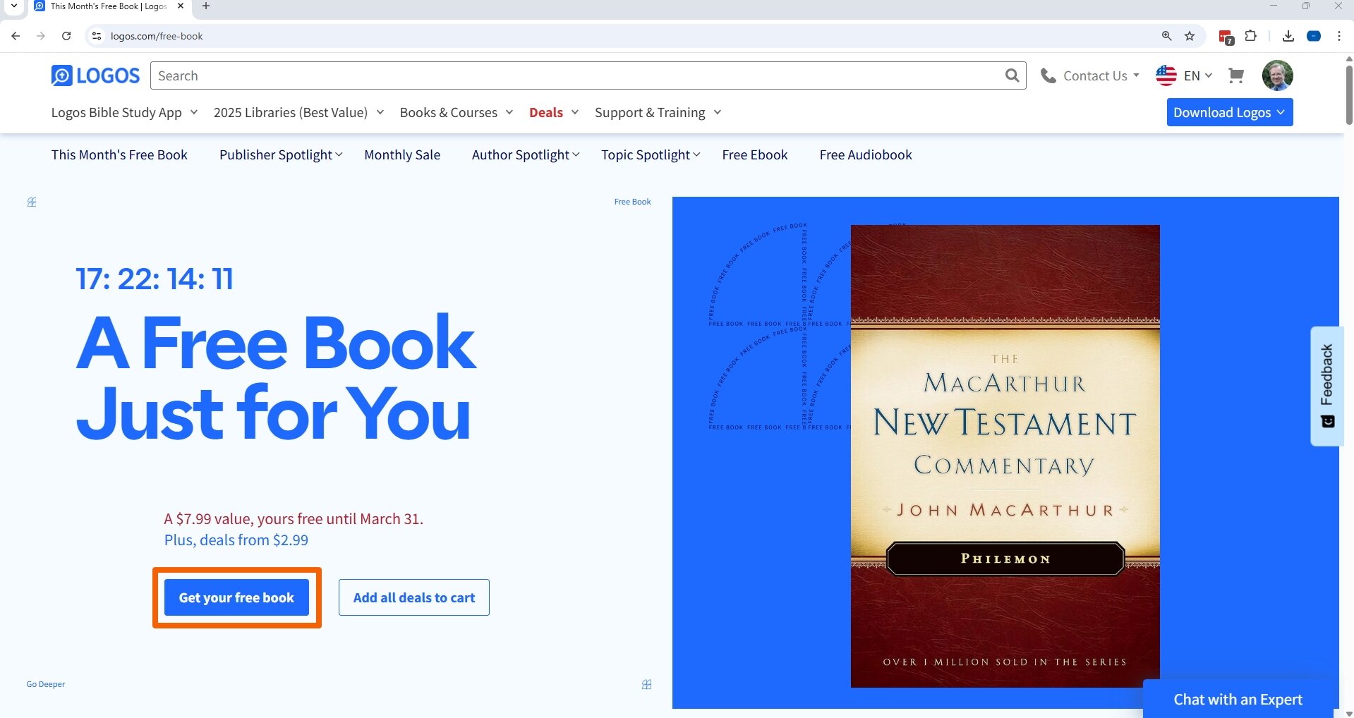 Get Free Book Button