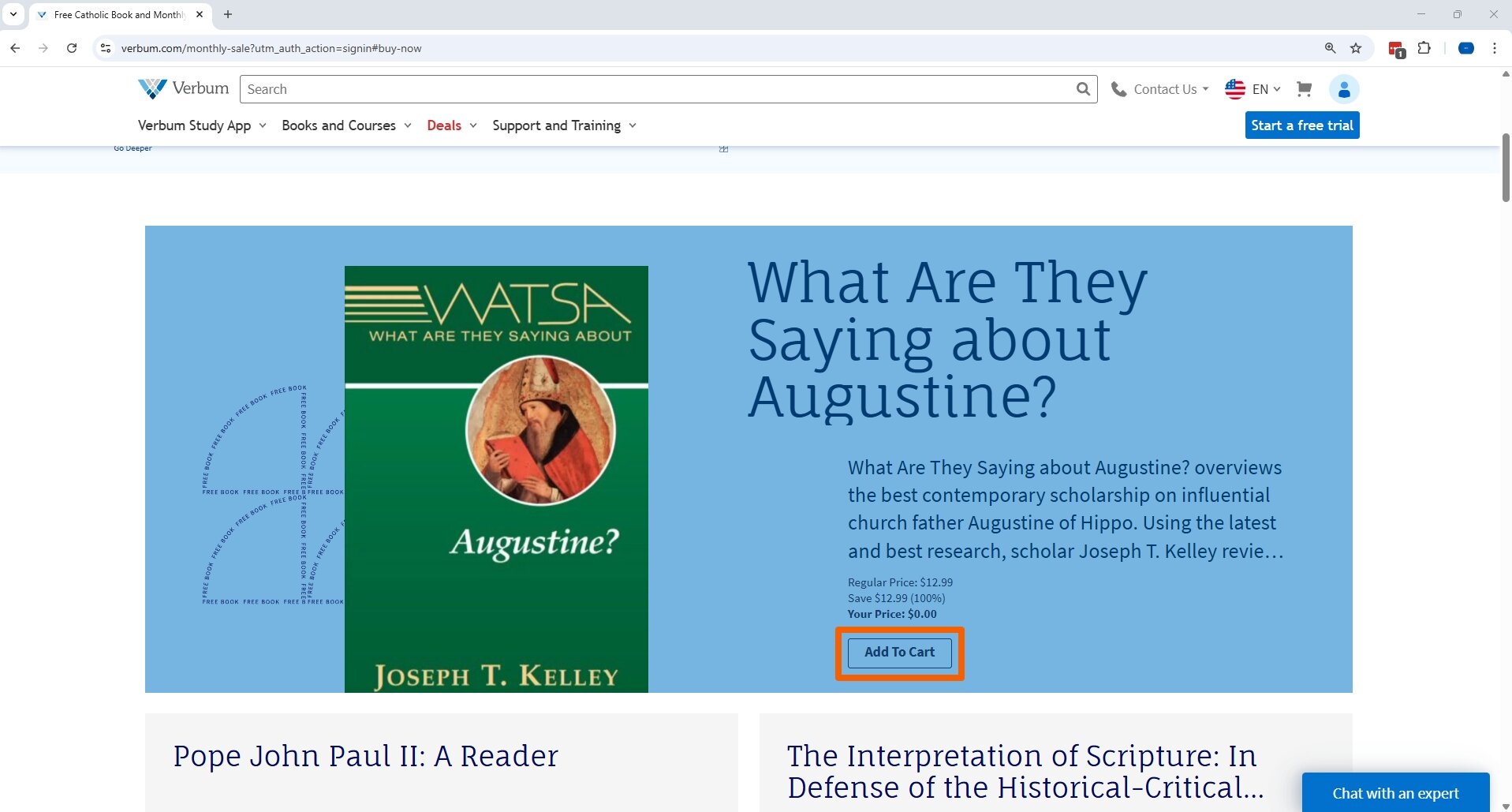 Verbum Add To Cart Button