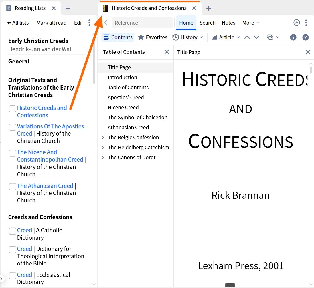 Open Resource From Reading List