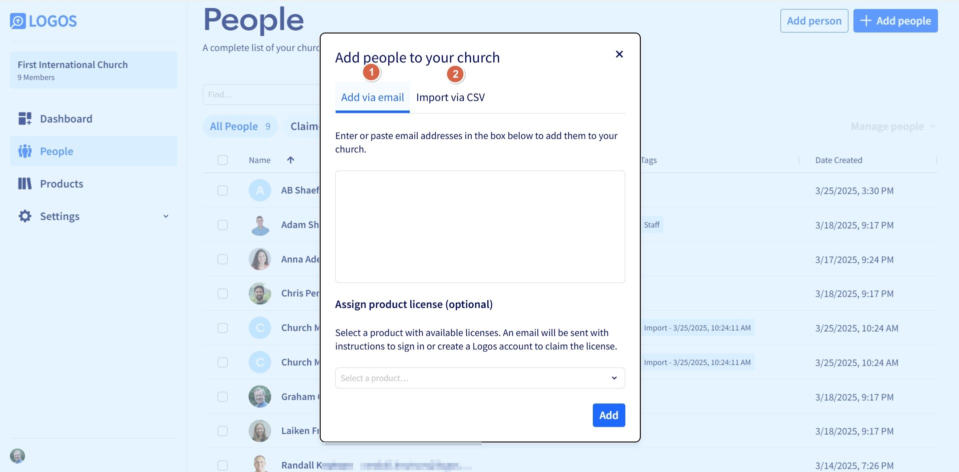 L4C - Options For Adding People
