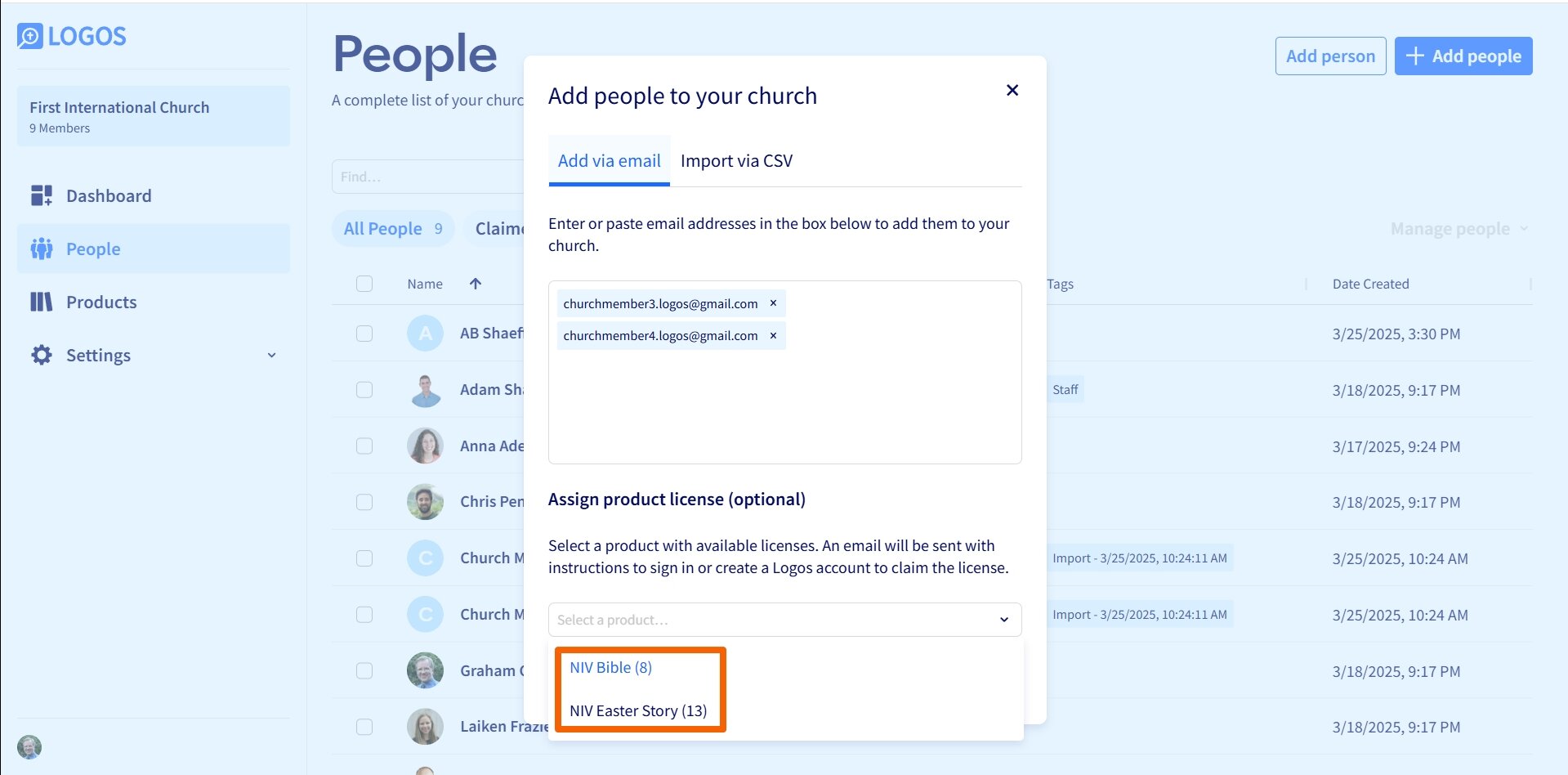 L4C - Add People By Email And Assign Licence