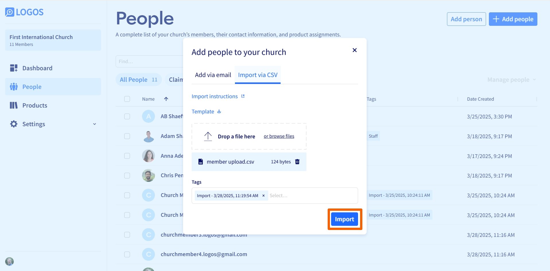 L4C - Complete Bulk People Upload