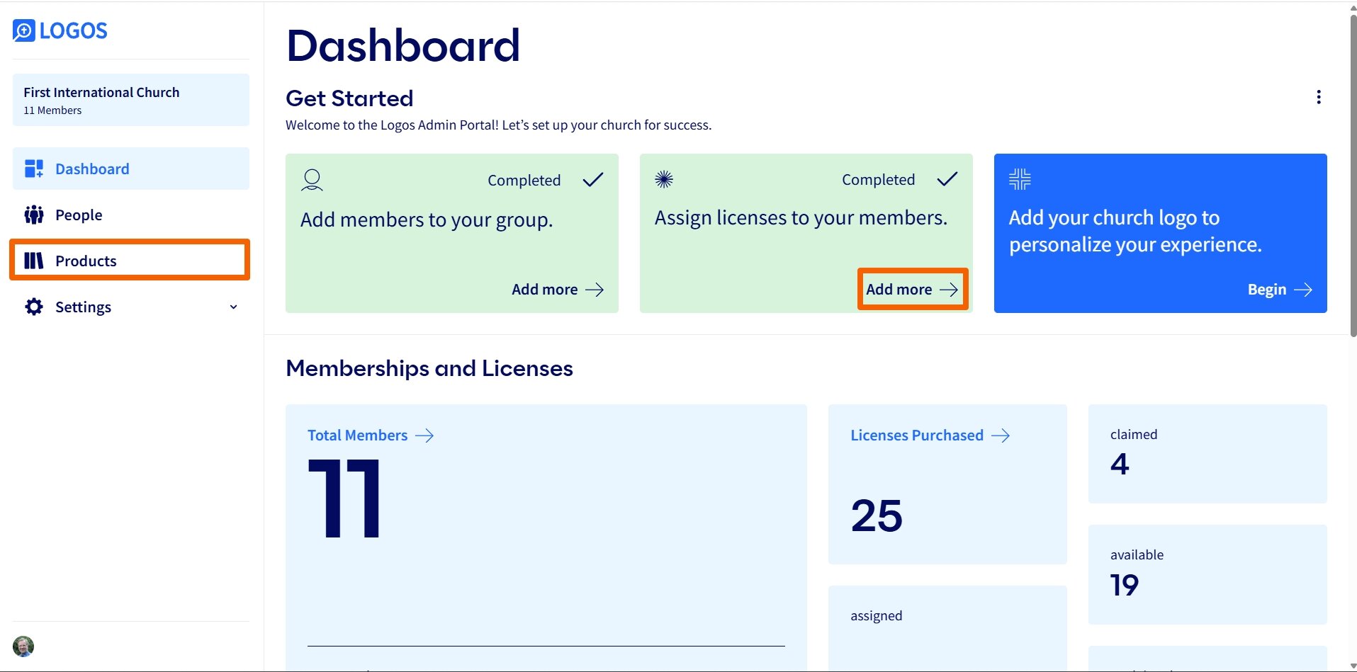 L4C - Access Products Tab
