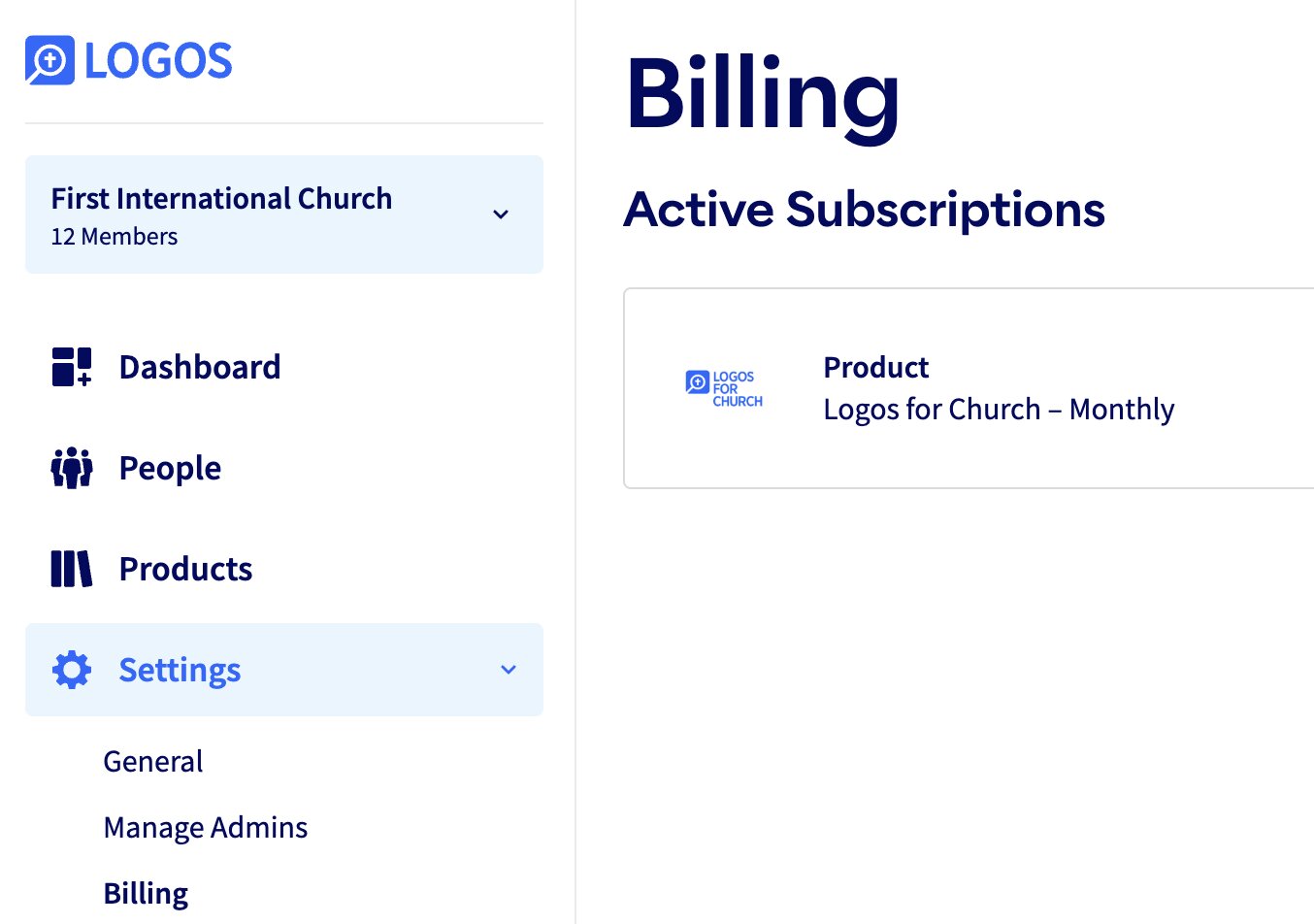 L4C - Settings Billing