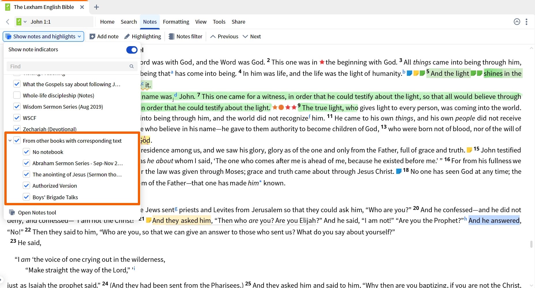 Show Notes From Corresponding Texts