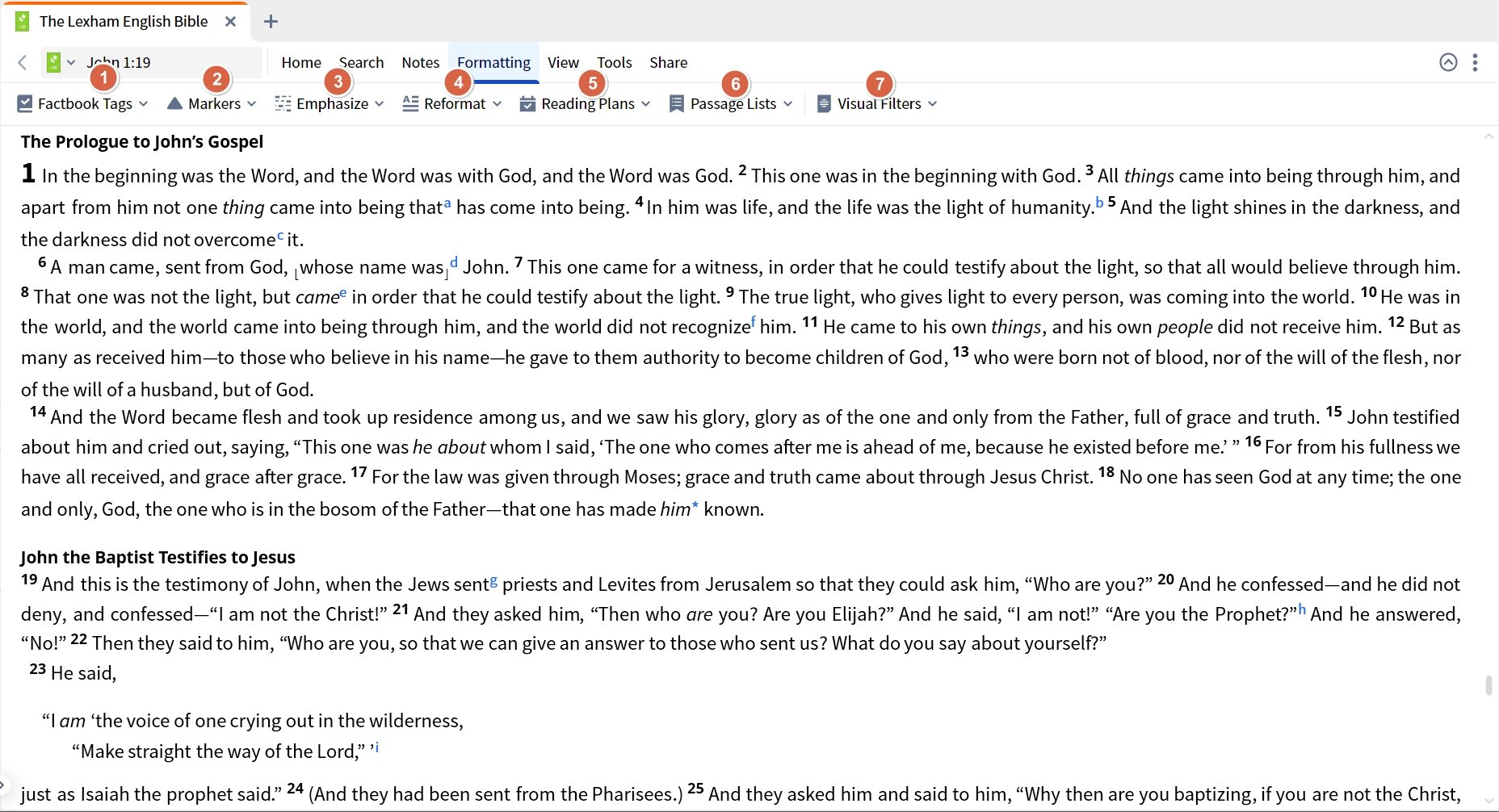 Using The Formatting Tab