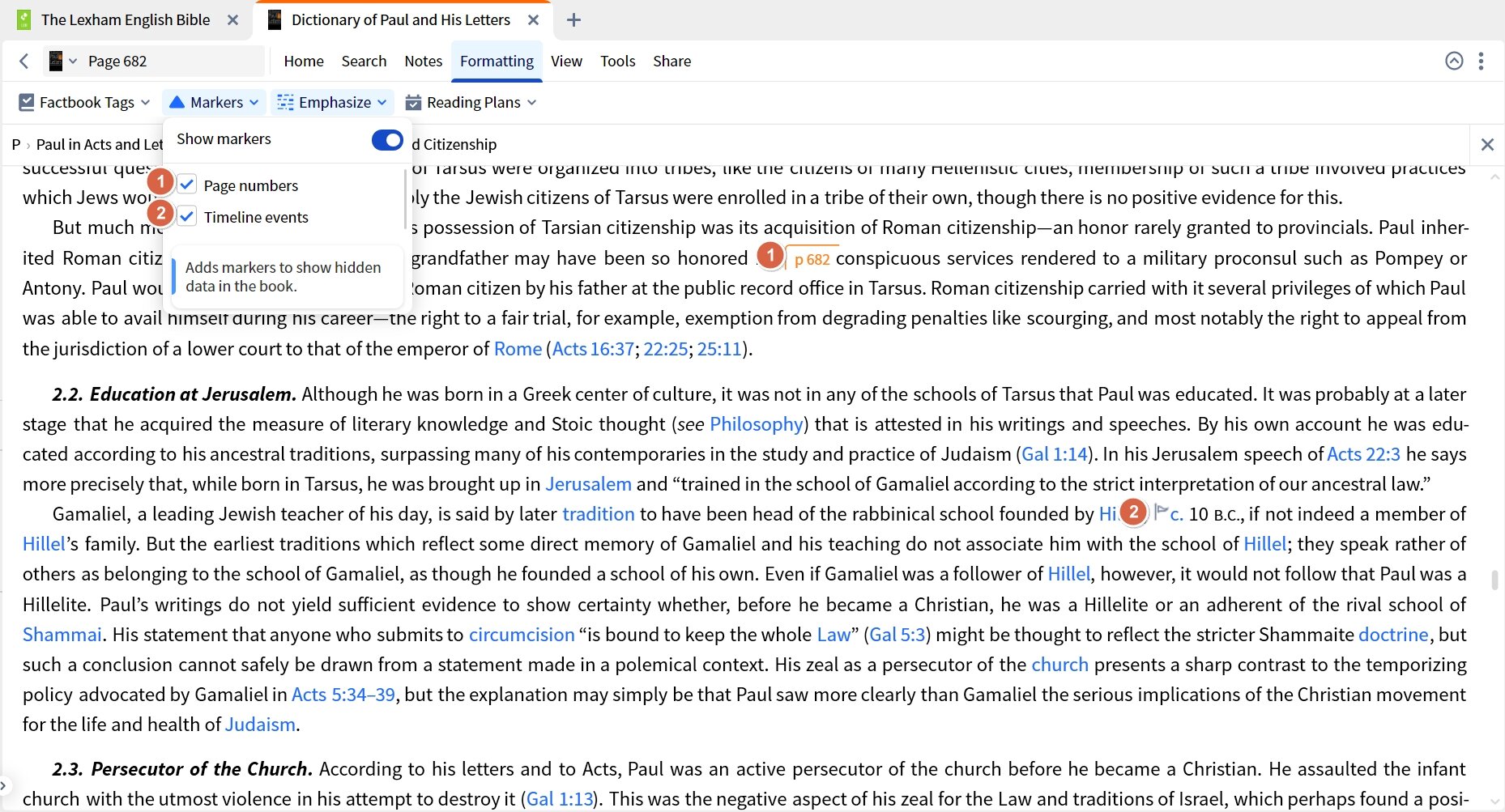 Showing Markers In Dictionary