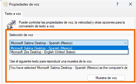 Properties de Voz