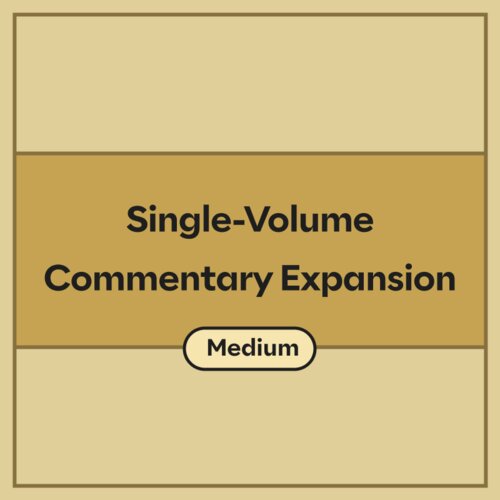Single Volume Commentary Expansion - M