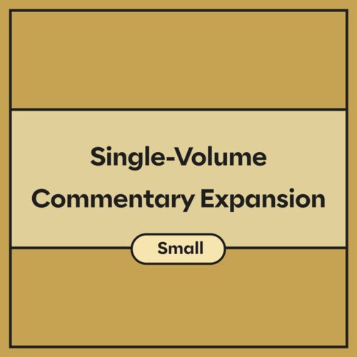 Single-Volume Commentary Expansion - S