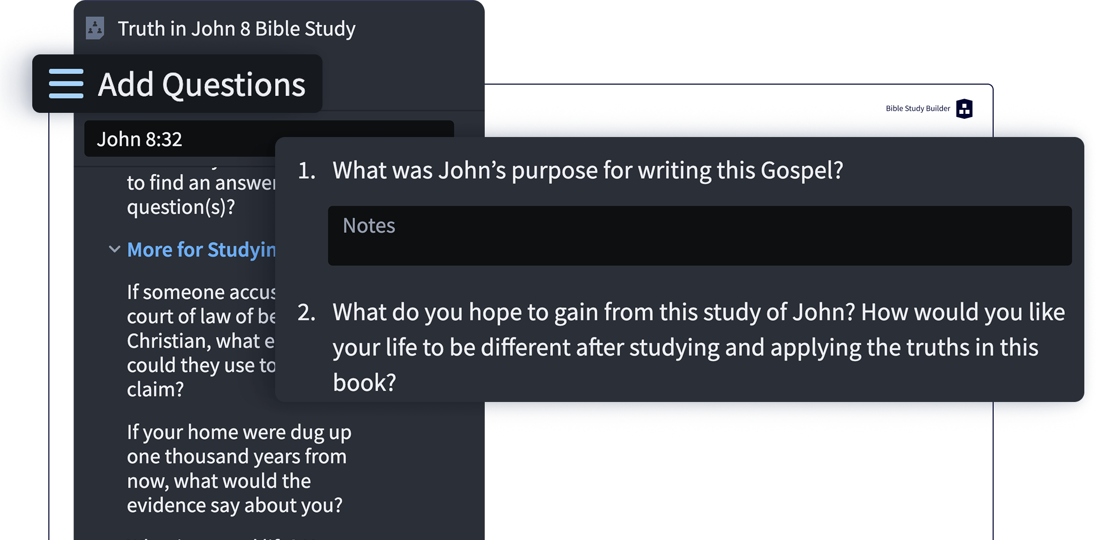 Bible Study Builder