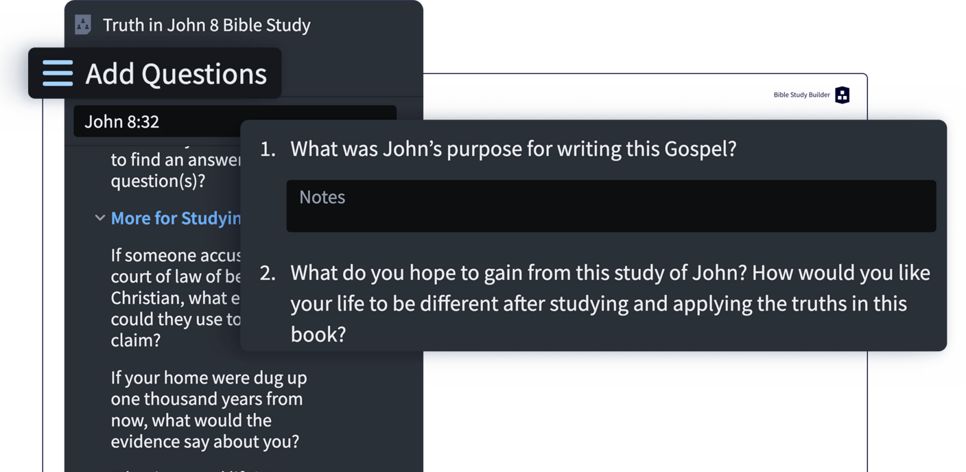 Bible Study Builder