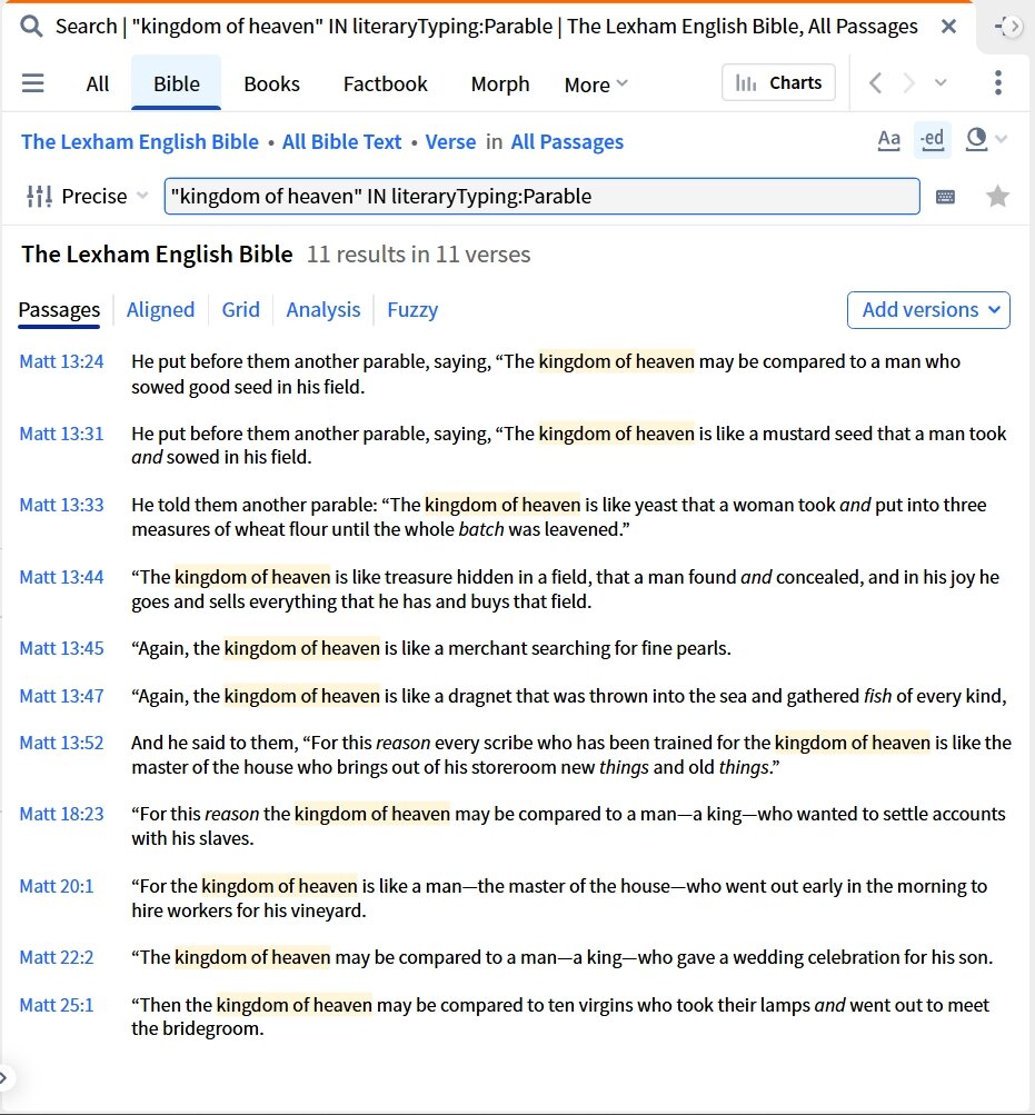 Phrase In Parables