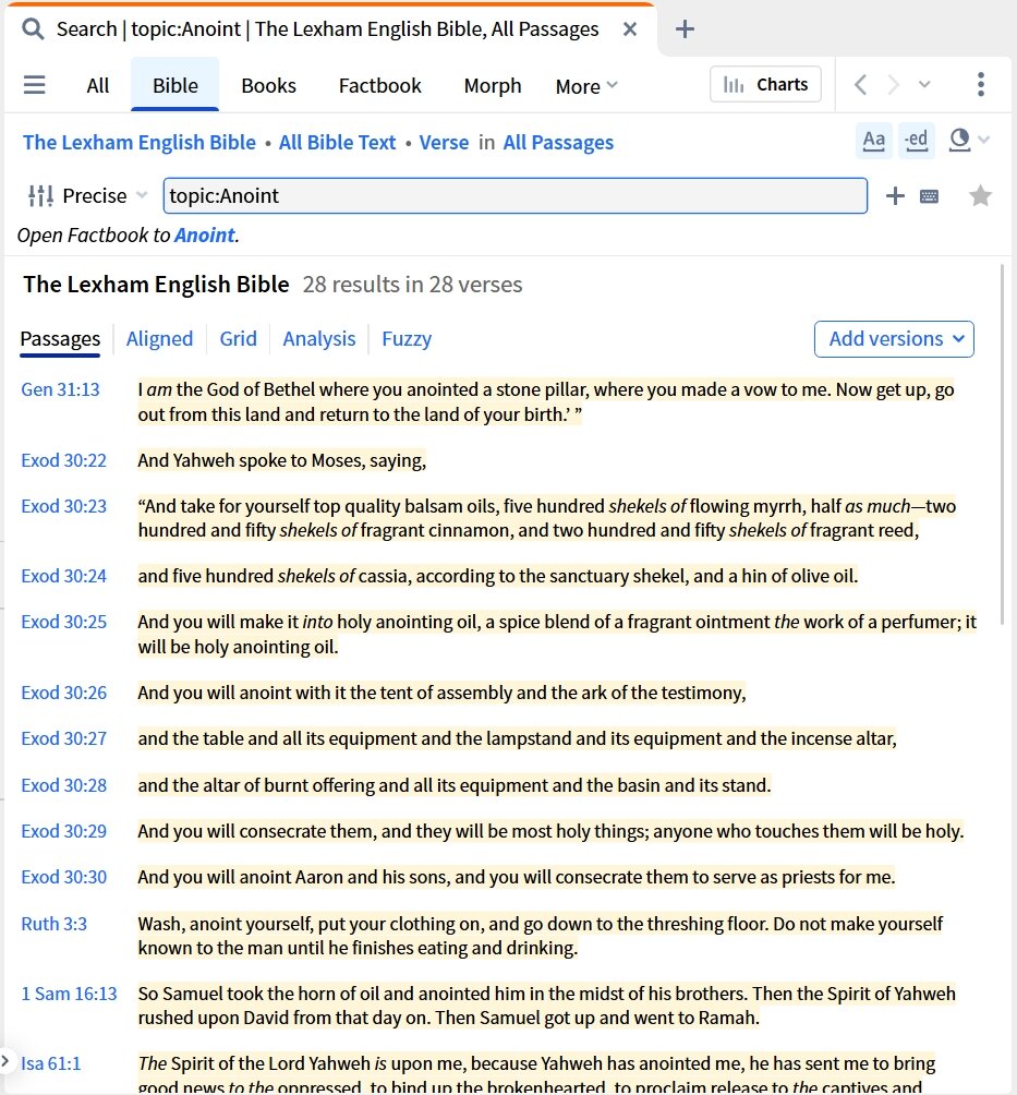 Topic Search In Bible