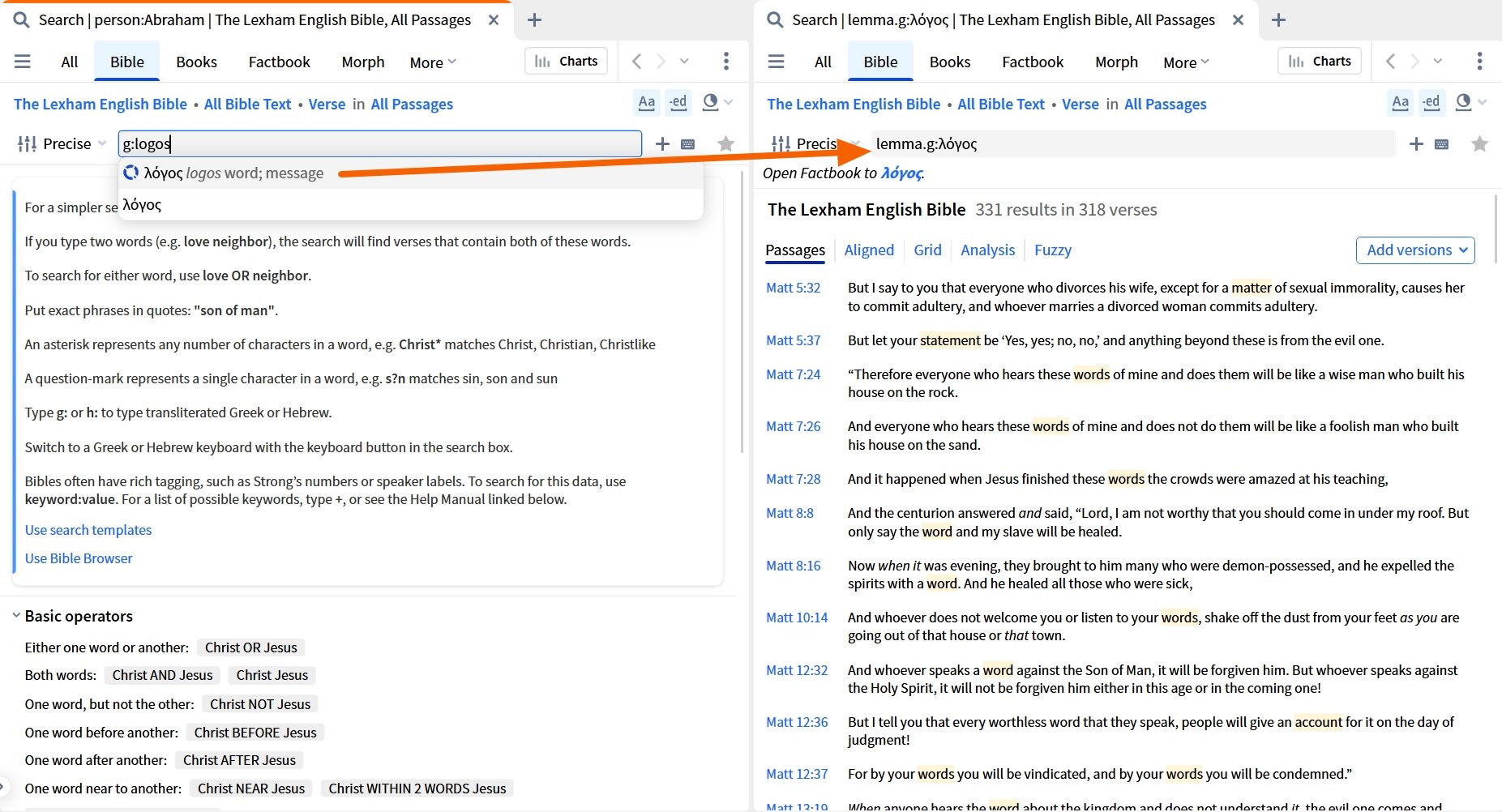 Original Language Search In Bible
