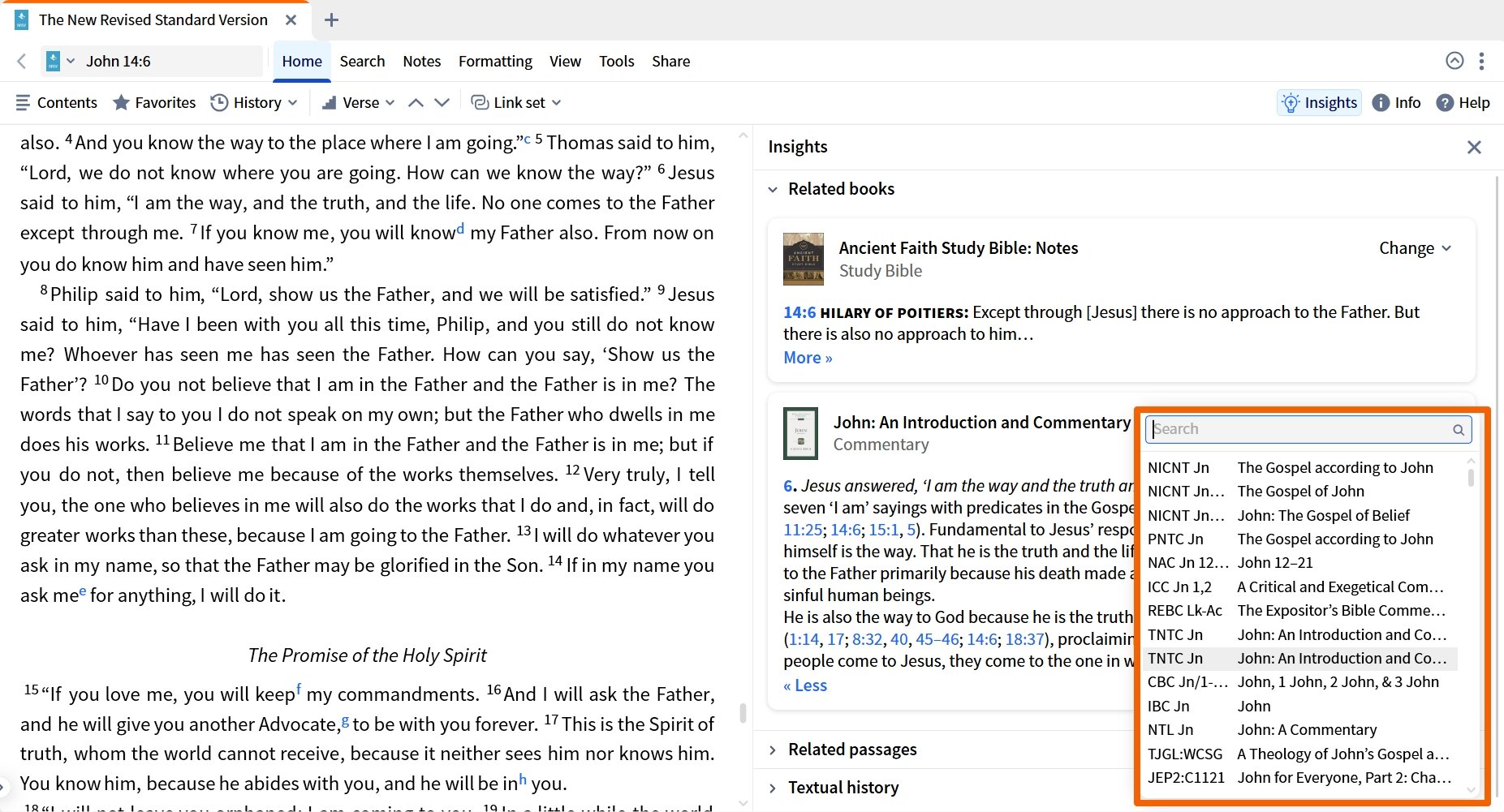 Using Insights Panel - Change Commentary