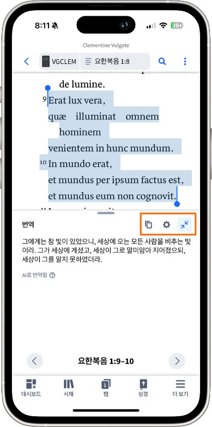 Mobile Translate Section Of Insights Panel Actions