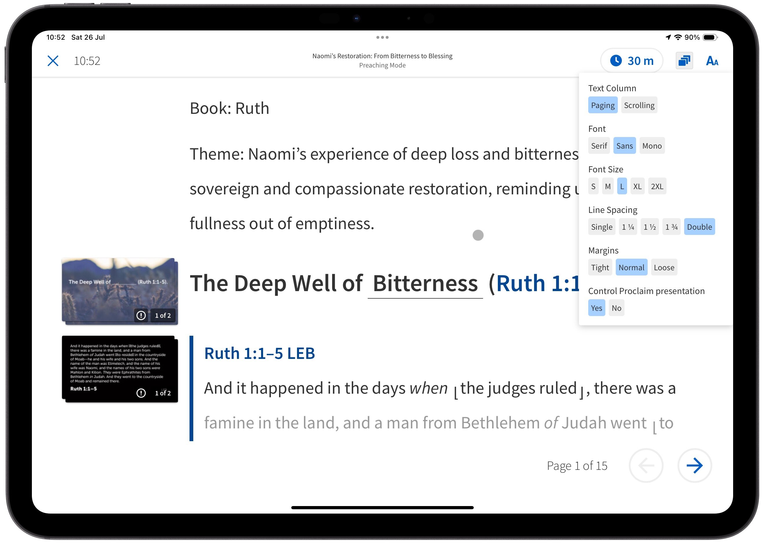 Sermon Preaching View